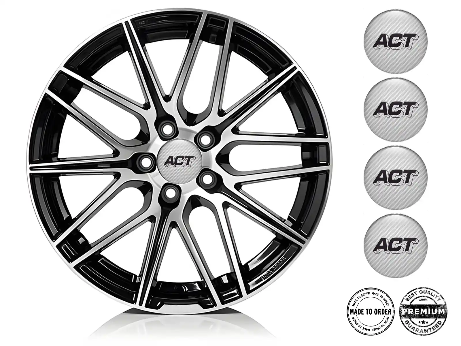 ACT Decalcomania Cerchio Auto Emblemi Alta Qualità